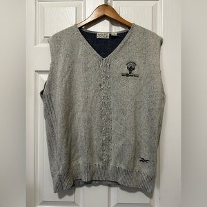 Vintage Reebok Golf UNCF Bryant Gumbel Walt Disney World Knit  Vest Size Men’s L